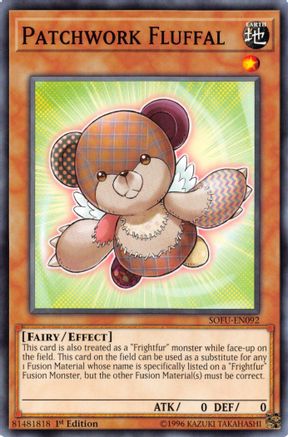 Patchwork Fluffal (SOFU-EN092) - Soul Fusion Unlimited - Premium Yugioh Single from Konami - Just $0.25! Shop now at Game Crave Tournament Store