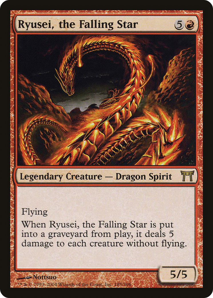 Ryusei, the Falling Star (CHK-185) - Champions of Kamigawa - Premium MTG Single from Wizards of the Coast - Just $0.28! Shop now at Game Crave Tournament Store