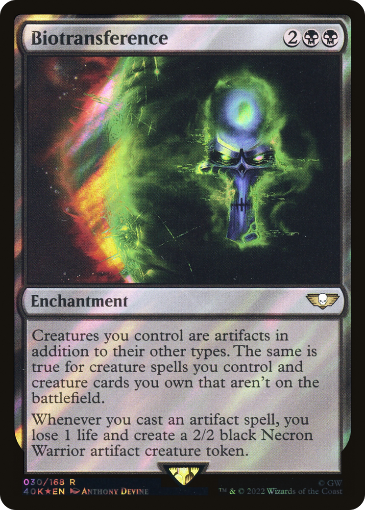 Biotransference (40K-30★) - Warhammer 40,000 Commander Foil - Premium MTG Single from Wizards of the Coast - Just $3.20! Shop now at Game Crave Tournament Store