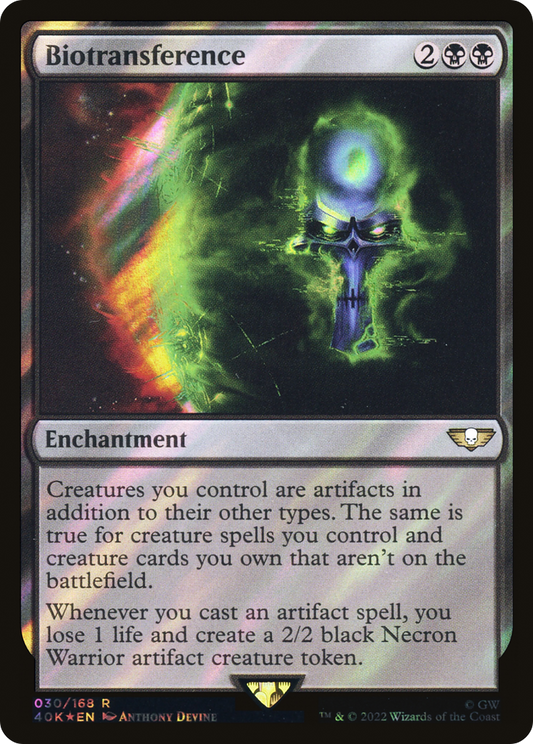 Biotransference (40K-30★) - Warhammer 40,000 Commander Foil - Premium MTG Single from Wizards of the Coast - Just $3.20! Shop now at Game Crave Tournament Store