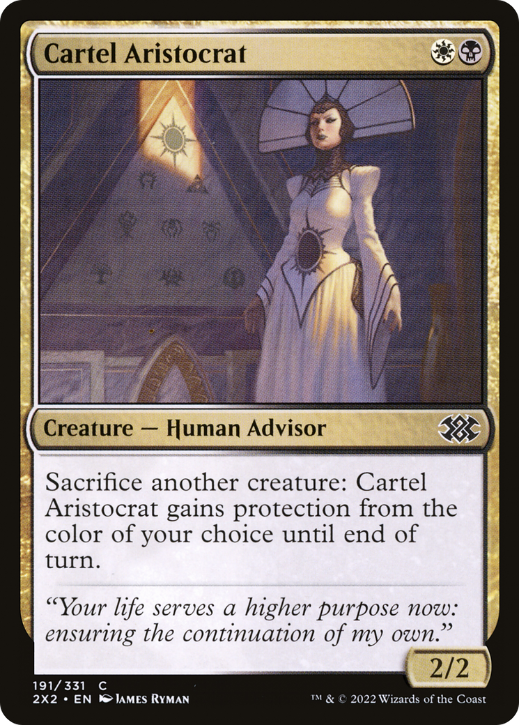 Cartel Aristocrat (2X2-191) - Double Masters 2022 Foil - Premium MTG Single from Wizards of the Coast - Just $0.25! Shop now at Game Crave Tournament Store