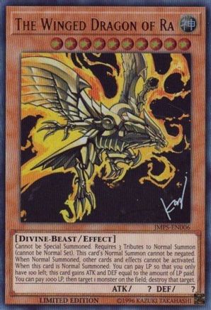 The Winged Dragon of Ra (JMPS-EN006) (JMPS-EN006) - Shonen Jump Magazine Promos Limited - Premium Yugioh Single from Konami - Just $14.42! Shop now at Game Crave Tournament Store