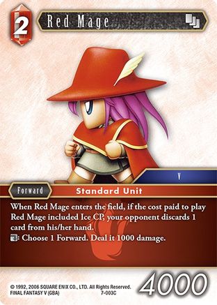 Red Mage (7-003C) (OPUS VII) - Premium Final Fantasy Single from Opus VII - Just $0.25! Shop now at Game Crave Tournament Store