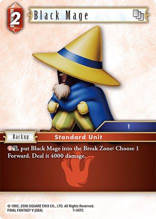 Black Mage (7-007C) (OPUS VII) - Premium Final Fantasy Single from Opus VII - Just $0.08! Shop now at Game Crave Tournament Store