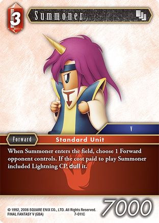 Summoner (7-011C) (OPUS VII) - Premium Final Fantasy Single from Opus VII - Just $0.25! Shop now at Game Crave Tournament Store