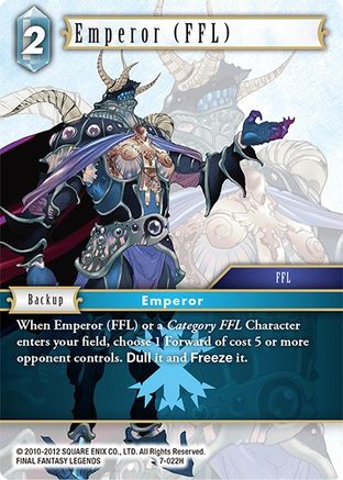 Emperor (FFL) (OPUS VII) Foil - Premium Final Fantasy Single from Opus VII - Just $0.27! Shop now at Game Crave Tournament Store