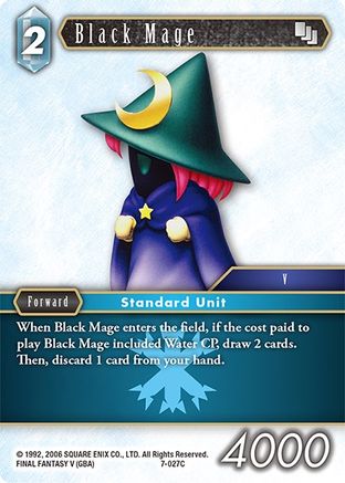 Black Mage (7-027C) (OPUS VII) Foil - Premium Final Fantasy Single from Opus VII - Just $0.25! Shop now at Game Crave Tournament Store