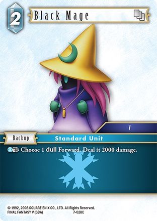 Black Mage (7-028C) (OPUS VII) - Premium Final Fantasy Single from Opus VII - Just $0.25! Shop now at Game Crave Tournament Store