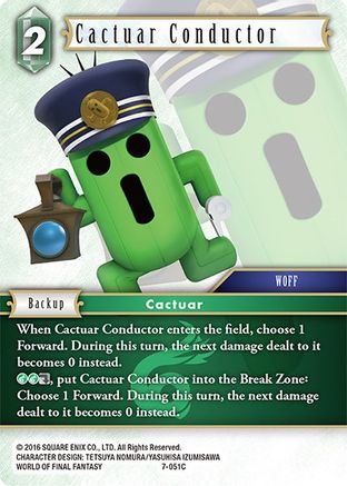 Cactuar Conductor (OPUS VII) Foil - Premium Final Fantasy Single from Opus VII - Just $0.26! Shop now at Game Crave Tournament Store