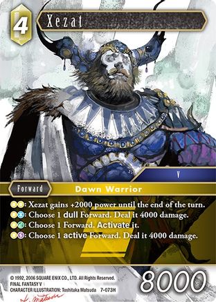 Xezat (OPUS VII) Foil - Premium Final Fantasy Single from Opus VII - Just $0.29! Shop now at Game Crave Tournament Store