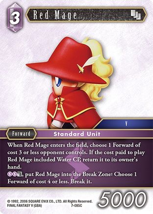Red Mage (7-085C) (OPUS VII) Foil - Premium Final Fantasy Single from Opus VII - Just $0.35! Shop now at Game Crave Tournament Store