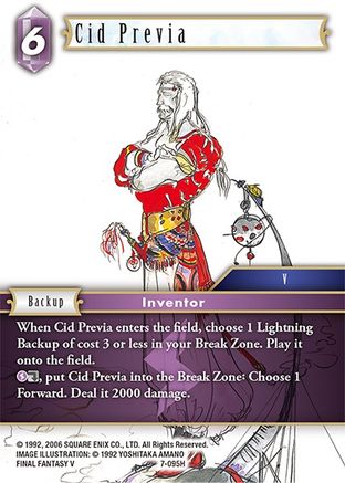 Cid Previa (OPUS VII) Foil - Premium Final Fantasy Single from Opus VII - Just $0.57! Shop now at Game Crave Tournament Store