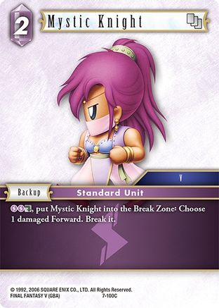 Mystic Knight (7-100C) (OPUS VII) Foil - Premium Final Fantasy Single from Opus VII - Just $0.25! Shop now at Game Crave Tournament Store