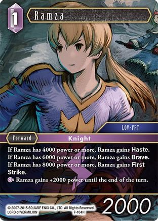 Ramza (OPUS VII) Foil - Premium Final Fantasy Single from Opus VII - Just $0.39! Shop now at Game Crave Tournament Store