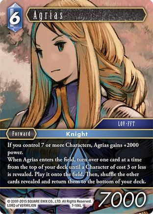 Agrias (OPUS VII) Foil - Premium Final Fantasy Single from Opus VII - Just $9.85! Shop now at Game Crave Tournament Store
