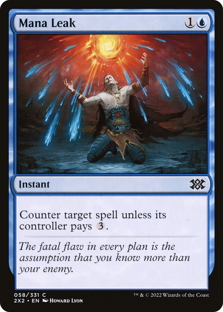 Mana Leak (2X2-058) - Double Masters 2022 - Premium MTG Single from Wizards of the Coast - Just $0.25! Shop now at Game Crave Tournament Store
