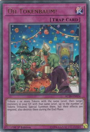 Oh Tokenbaum! (AC18-EN024) - Advent Calendar 2018 1st Edition - Premium Yugioh Single from Konami - Just $0.25! Shop now at Game Crave Tournament Store