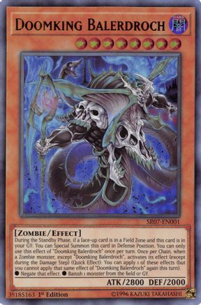 Doomking Balerdroch (SR07-EN001) - Structure Deck: Zombie Horde 1st Edition - Premium Yugioh Single from Konami - Just $0.36! Shop now at Game Crave Tournament Store