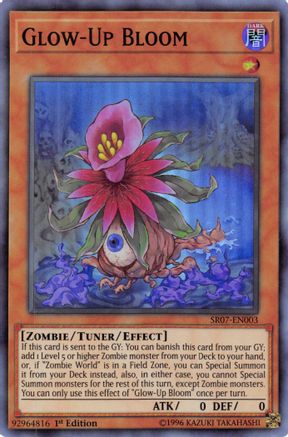 YuGiOh Structure Deck: Zombie Horde Super Rare Glow-Up Bloom Sr07-en003