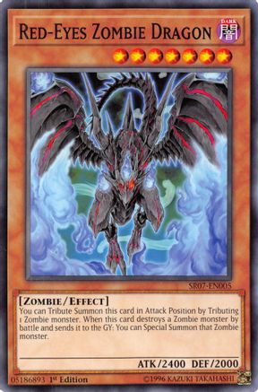 Red-Eyes Zombie Dragon (SR07-EN005) - Structure Deck: Zombie Horde 1st Edition - Premium Yugioh Single from Konami - Just $1.12! Shop now at Game Crave Tournament Store