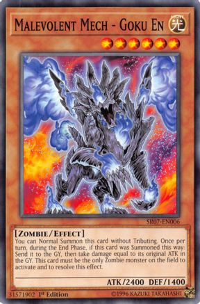 Malevolent Mech - Goku En (SR07-EN006) - Structure Deck: Zombie Horde 1st Edition - Premium Yugioh Single from Konami - Just $0.25! Shop now at Game Crave Tournament Store