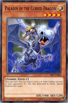 Paladin of the Cursed Dragon (SR07-EN008) - Structure Deck: Zombie Horde 1st Edition - Premium Yugioh Single from Konami - Just $0.23! Shop now at Game Crave Tournament Store