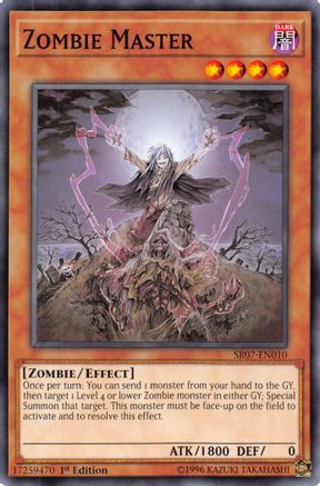 Zombie Master (SR07-EN010) - Structure Deck: Zombie Horde 1st Edition - Premium Yugioh Single from Konami - Just $0.62! Shop now at Game Crave Tournament Store