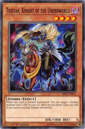 Tristan, Knight of the Underworld (SR07-EN011) - Structure Deck: Zombie Horde 1st Edition - Premium Yugioh Single from Konami - Just $0.25! Shop now at Game Crave Tournament Store