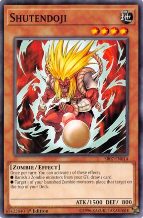 Shutendoji (SR07-EN014) - Structure Deck: Zombie Horde 1st Edition - Premium Yugioh Single from Konami - Just $0.25! Shop now at Game Crave Tournament Store