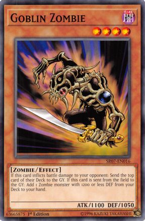 Goblin Zombie (SR07-EN016) - Structure Deck: Zombie Horde 1st Edition - Premium Yugioh Single from Konami - Just $0.35! Shop now at Game Crave Tournament Store