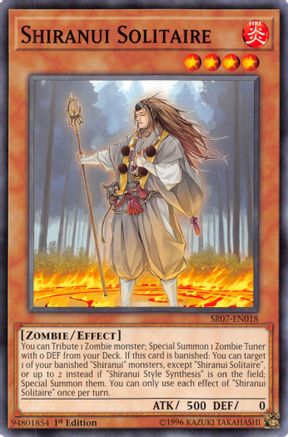 Shiranui Solitaire (SR07-EN018) - Structure Deck: Zombie Horde 1st Edition - Premium Yugioh Single from Konami - Just $1.30! Shop now at Game Crave Tournament Store