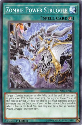 Zombie Power Struggle (SR07-EN024) - Structure Deck: Zombie Horde 1st Edition - Premium Yugioh Single from Konami - Just $0.46! Shop now at Game Crave Tournament Store