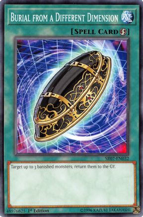 Burial from a Different Dimension (SR07-EN032) - Structure Deck: Zombie Horde 1st Edition - Premium Yugioh Single from Konami - Just $0.26! Shop now at Game Crave Tournament Store