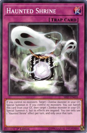 Haunted Shrine (SR07-EN035) - Structure Deck: Zombie Horde 1st Edition - Premium Yugioh Single from Konami - Just $0.32! Shop now at Game Crave Tournament Store