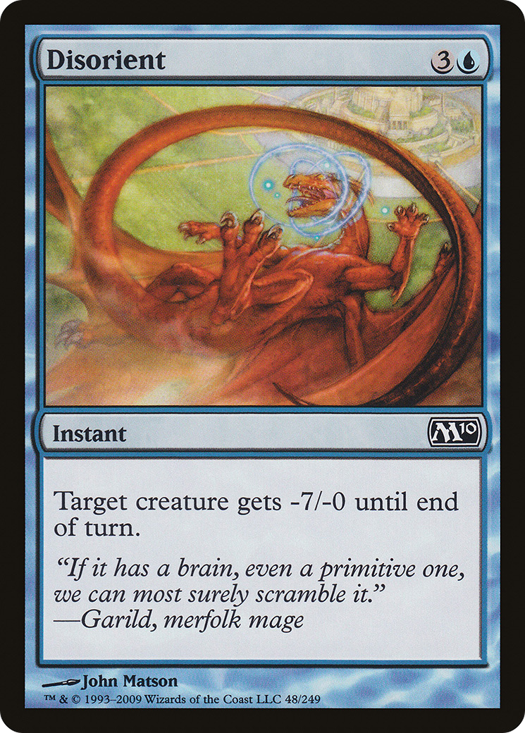 Disorient (M10-048) - Magic 2010 Foil - Premium MTG Single from Wizards of the Coast - Just $0.08! Shop now at Game Crave Tournament Store