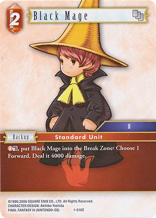 Black Mage (Arc) - 1-010C (DECK EXCLUSIVE CARDS) - Premium Final Fantasy Single from Deck Exclusive Cards - Just $0.25! Shop now at Game Crave Tournament Store