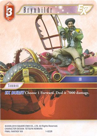Brynhildr EX - 1-023R (DECK EXCLUSIVE CARDS) - Premium Final Fantasy Single from Deck Exclusive Cards - Just $0.25! Shop now at Game Crave Tournament Store