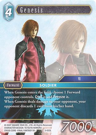 Genesis - 3-033L (DECK EXCLUSIVE CARDS) - Premium Final Fantasy Single from Deck Exclusive Cards - Just $0.82! Shop now at Game Crave Tournament Store