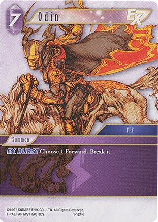 Odin EX - 1-124R (DECK EXCLUSIVE CARDS) - Premium Final Fantasy Single from Deck Exclusive Cards - Just $0.29! Shop now at Game Crave Tournament Store