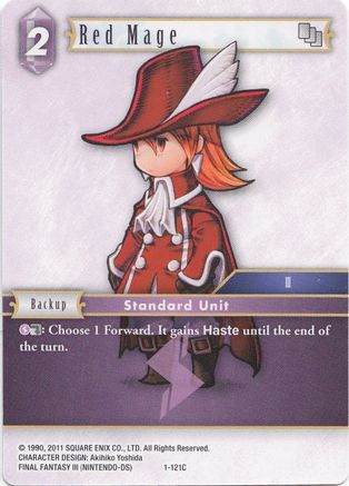 Red Mage (Refia) - 1-121C (DECK EXCLUSIVE CARDS) - Premium Final Fantasy Single from Deck Exclusive Cards - Just $0.25! Shop now at Game Crave Tournament Store