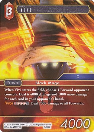 Vivi - 3-017L (DECK EXCLUSIVE CARDS) - Premium Final Fantasy Single from Deck Exclusive Cards - Just $0.94! Shop now at Game Crave Tournament Store
