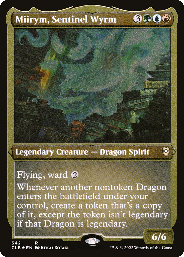 Miirym, Sentinel Wyrm (CLB-542) - Commander Legends: Battle for Baldur's Gate Etched Foil - Premium MTG Single from Wizards of the Coast - Just $1.33! Shop now at Game Crave Tournament Store