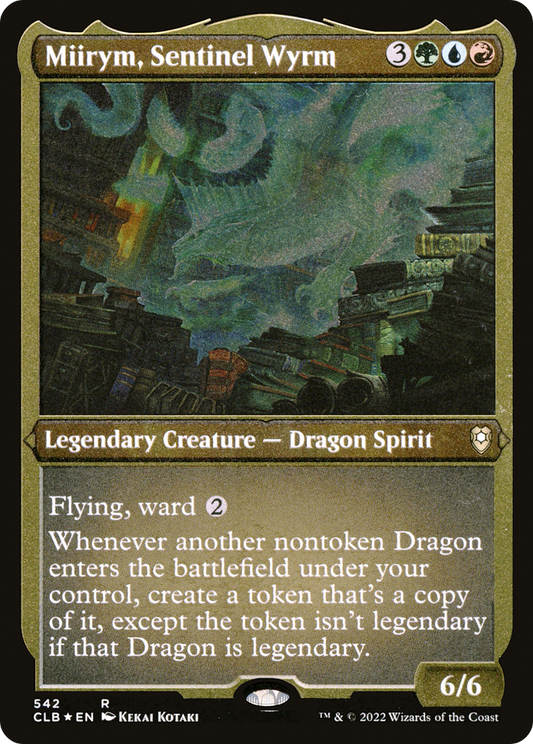 Miirym, Sentinel Wyrm (CLB-542) - Commander Legends: Battle for Baldur's Gate Etched Foil - Premium MTG Single from Wizards of the Coast - Just $1.33! Shop now at Game Crave Tournament Store