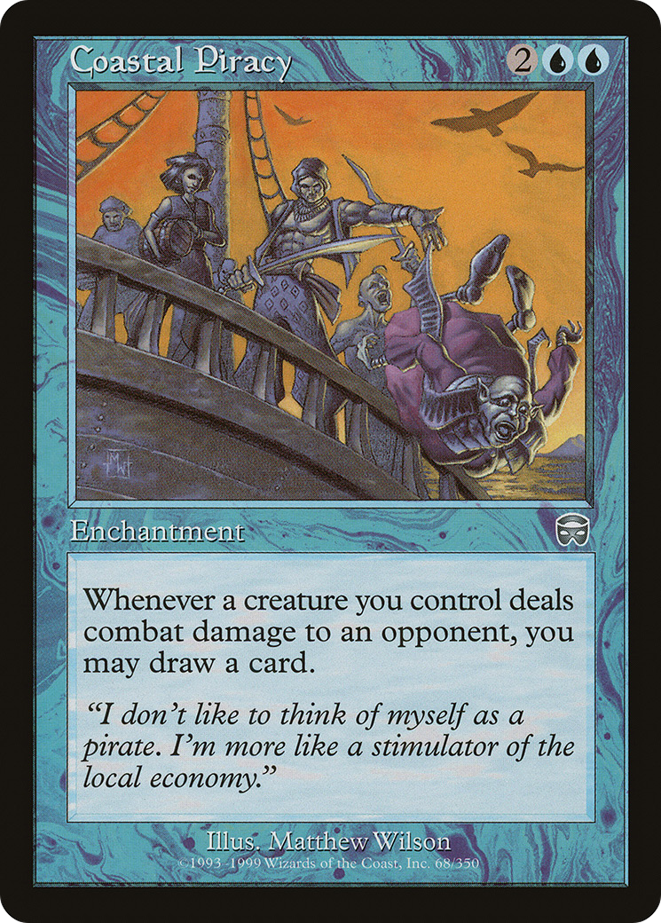 Coastal Piracy (MMQ-068) - Mercadian Masques - Premium MTG Single from Wizards of the Coast - Just $0.35! Shop now at Game Crave Tournament Store