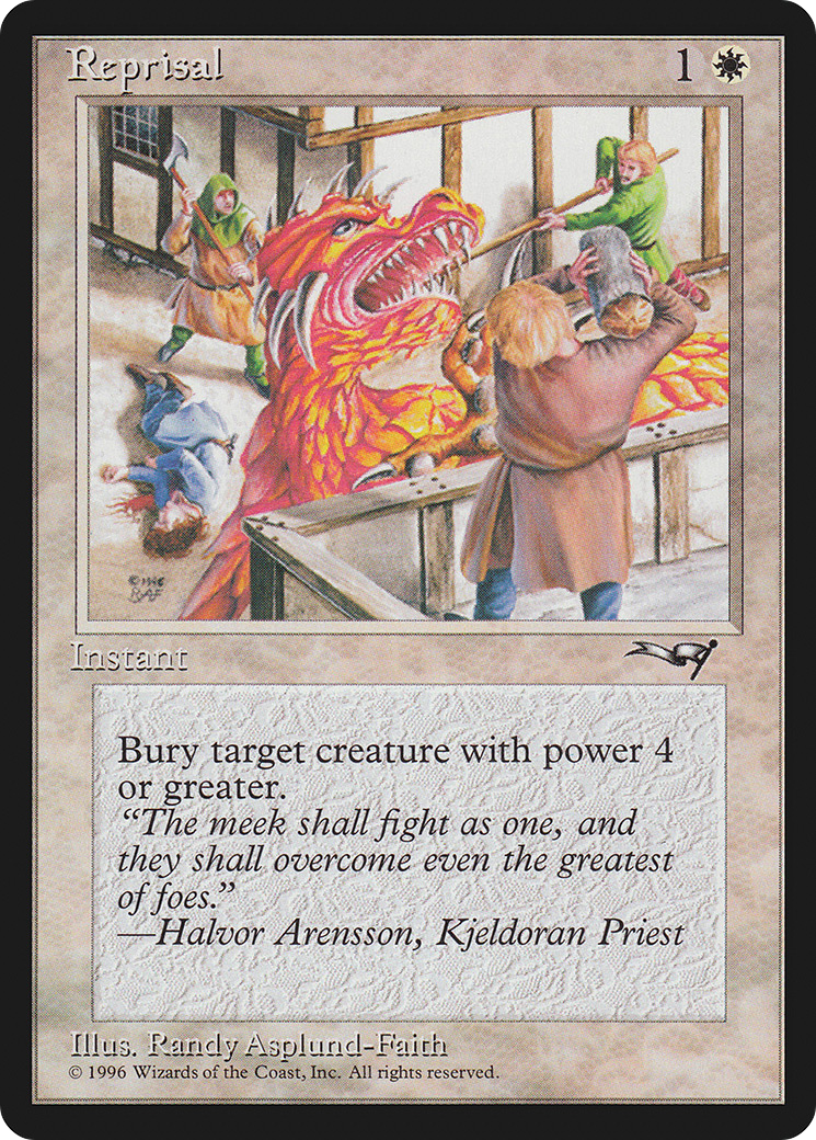 Reprisal (ALL-13A) - Alliances - Premium MTG Single from Wizards of the Coast - Just $0.08! Shop now at Game Crave Tournament Store