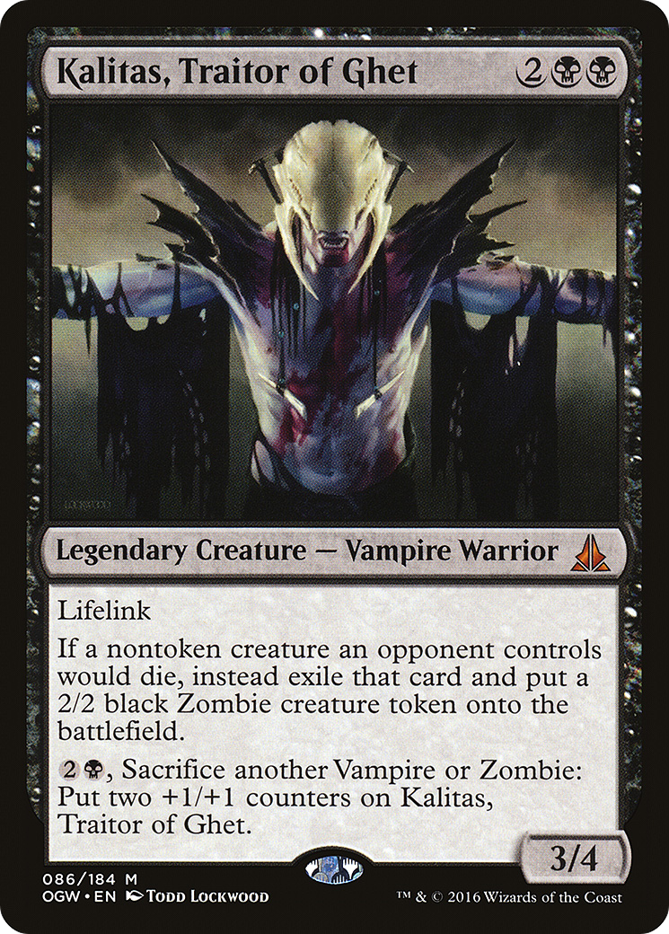 Kalitas, Traitor of Ghet (OGW-086) - Oath of the Gatewatch Foil - Premium MTG Single from Wizards of the Coast - Just $3.75! Shop now at Game Crave Tournament Store
