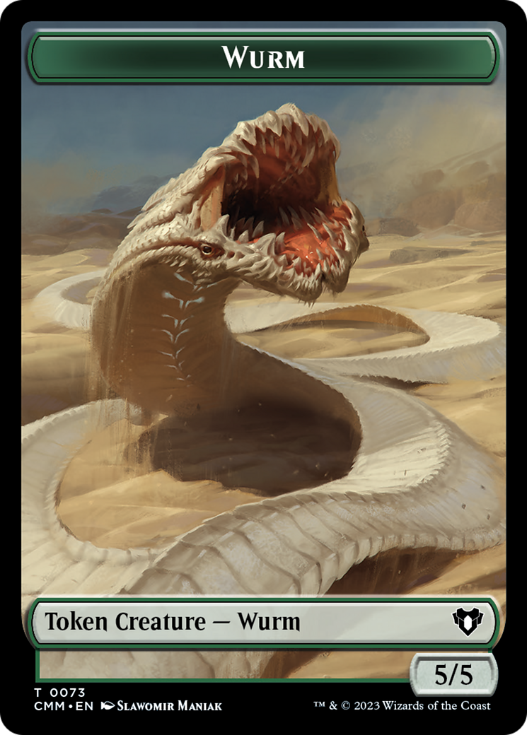 Wurm (TCMM-073) - Commander Masters Tokens - Premium MTG Single from Wizards of the Coast - Just $0! Shop now at Game Crave Tournament Store