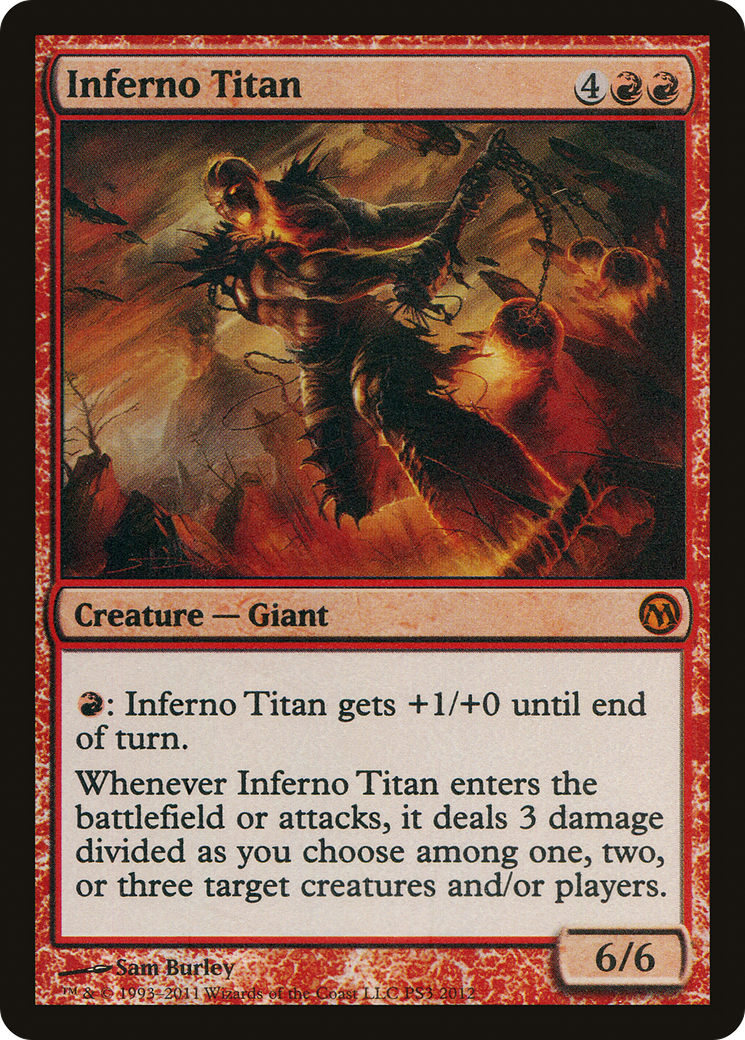 Inferno Titan (PDP12-003) - Duels of the Planeswalkers 2012 Promos  Foil - Premium MTG Single from Wizards of the Coast - Just $0.37! Shop now at Game Crave Tournament Store