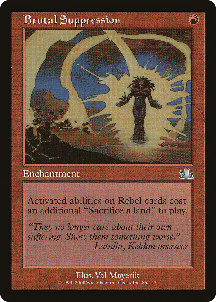 Brutal Suppression (PCY-085) - Prophecy - Premium MTG Single from Wizards of the Coast - Just $0.08! Shop now at Game Crave Tournament Store