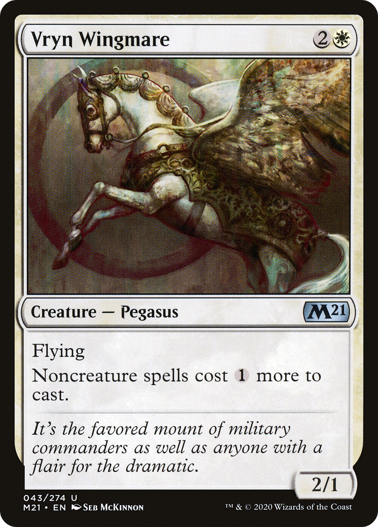Vryn Wingmare (M21-043) - Core Set 2021 - Premium MTG Single from Wizards of the Coast - Just $0.08! Shop now at Game Crave Tournament Store